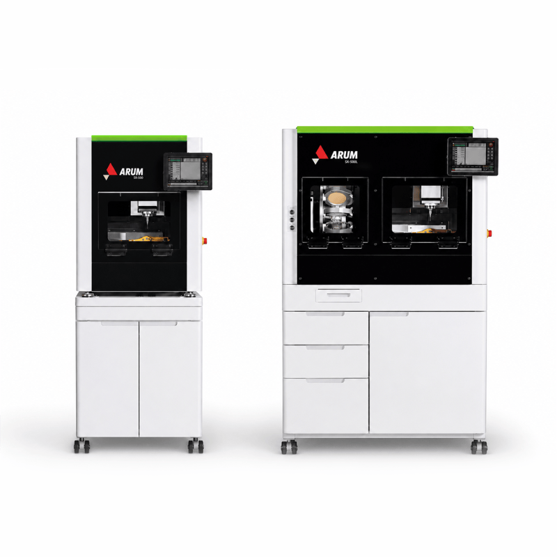 ARUM 5X-500L production mill shown against white