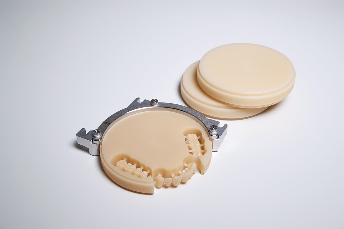 Milled PMMA full-arch try-in