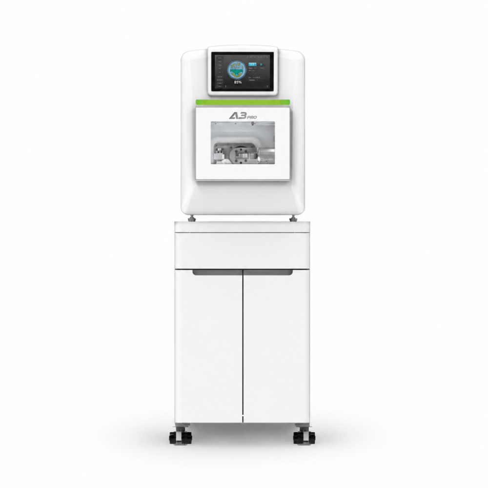 ARUM A3 Pro milling machine on its cabinet